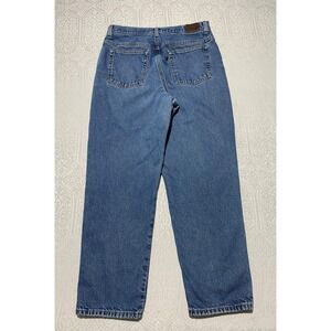 LL Bean Double L Relaxed Fit Jeans Lined Blue Denim Women's 16 Reg Winter Pants